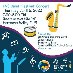 HVS Band \"Festival\" Concert on Thursday, April 6, from 7:00-8:00 PM, in the Valley MPR. Doors open at 6:30 PM.